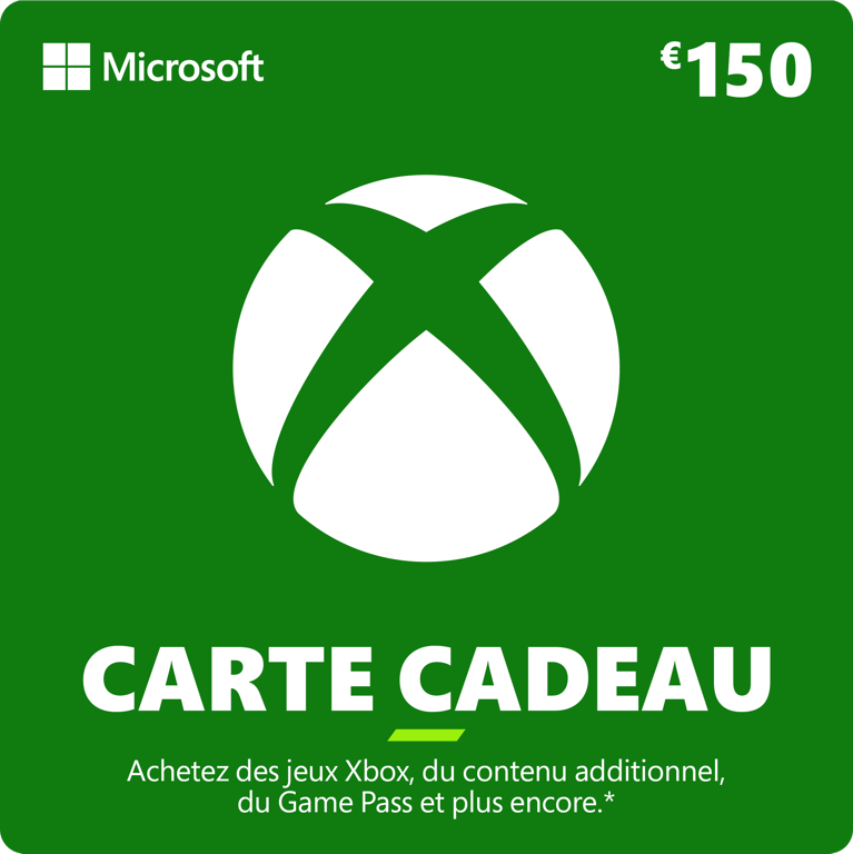 Carte Xbox 150 €