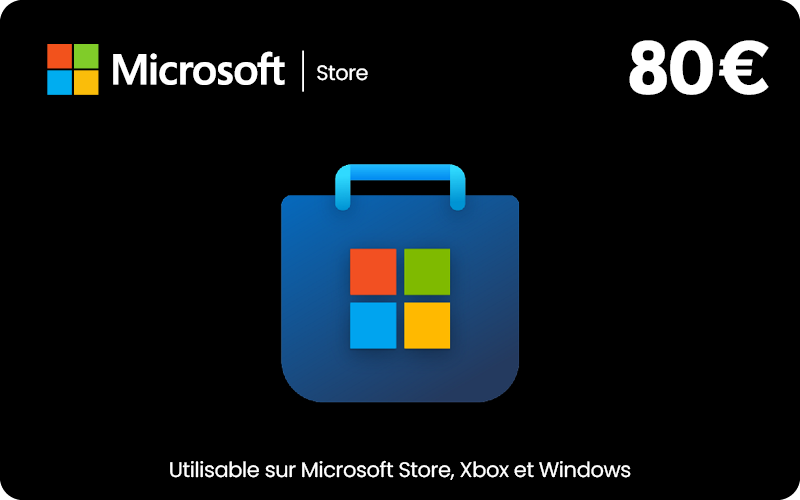 Carte Microsoft 80 €