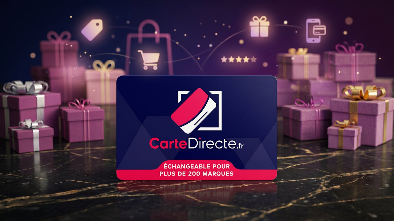 Le cadeau parfait : la carte cadeau CarteDirecte multi-enseignes