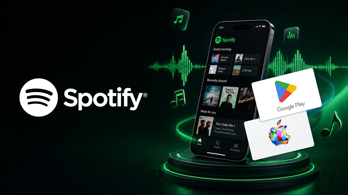 Alternatives à la carte cadeau Spotify