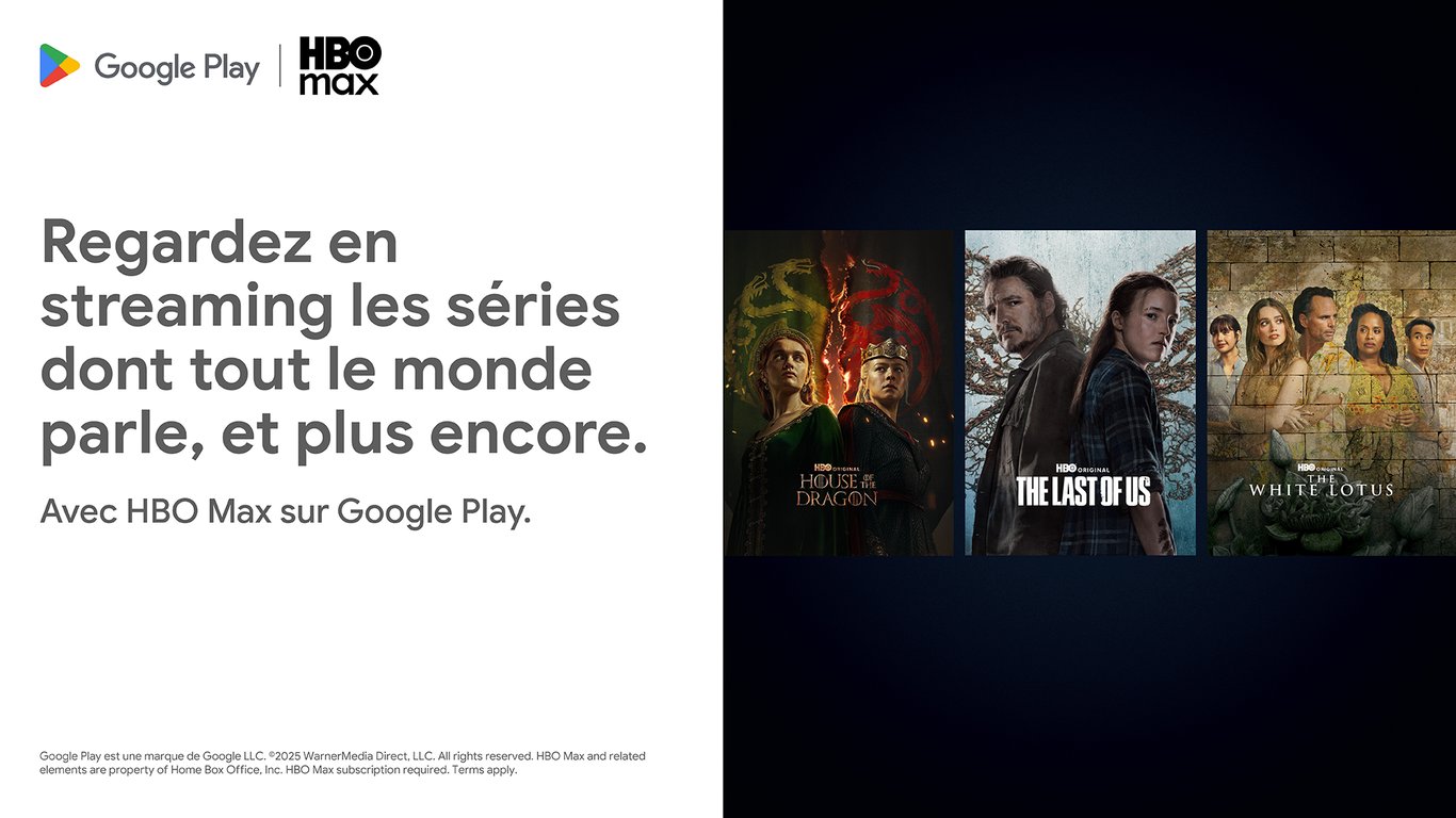 Utilisez la Google Play Card pour HBO Max !