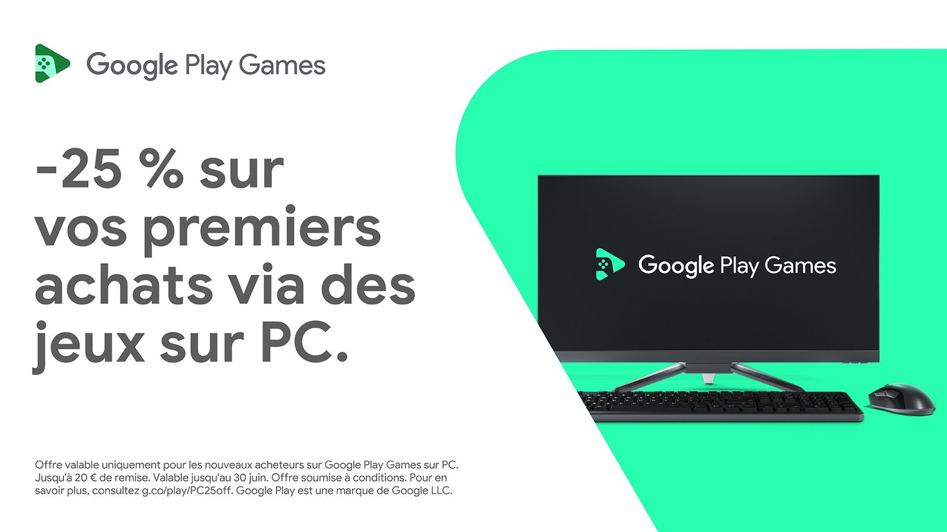 25 % de réduction sur les achats in-game via Google Play Games