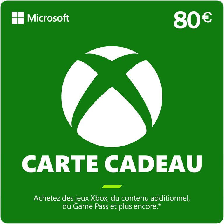 Carte XBOX 80 €