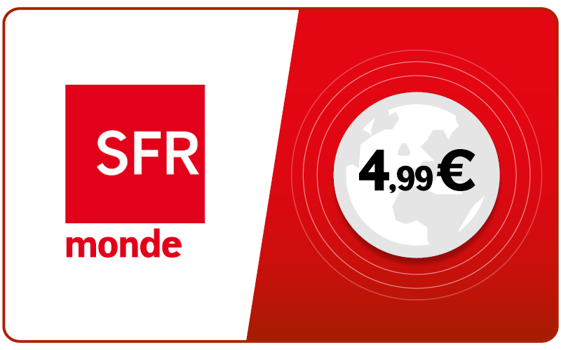carte SIM SFR - 5 euros de communications
