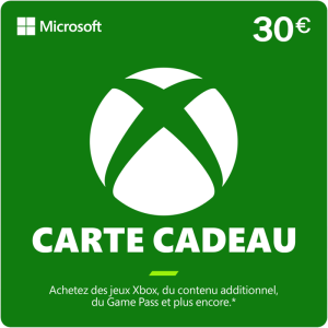 Carte Xbox 30 €