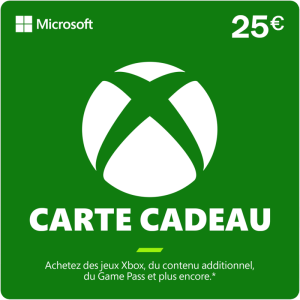 Carte Xbox 25 €
