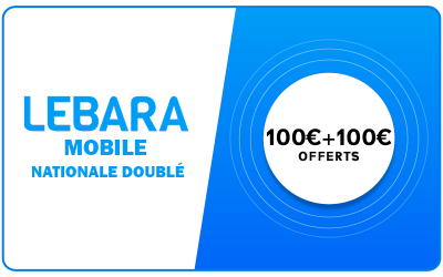 Lebara Nationale 100 € = 200 €