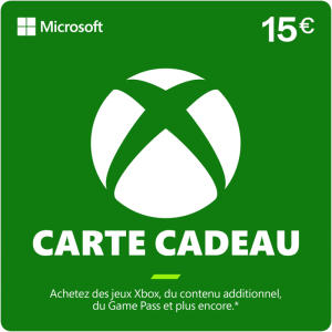 Carte Xbox 15 €